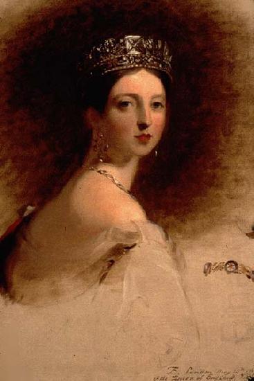 Portrait of Queen Victoria (study), Thomas Sully